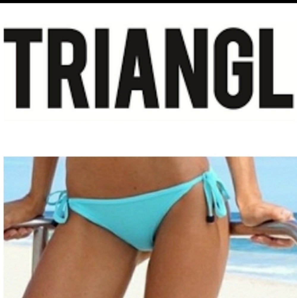 Triangl Teal/Yellow Neoprene Bikini Bottom